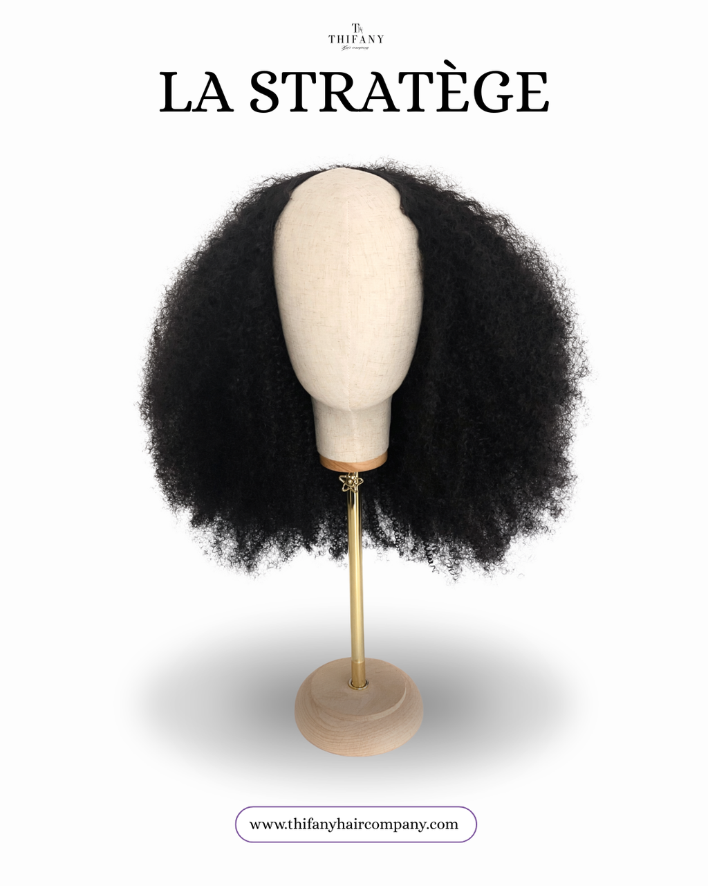 Perruque Kinky Curly U Part - Thifany Hair Company