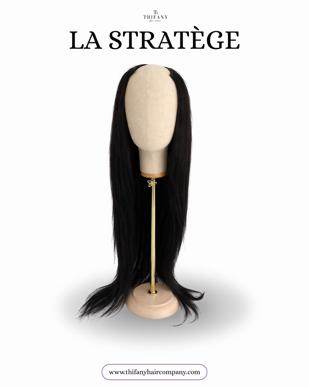 V Part Wig Yaki Straight - Thifany Hair Company