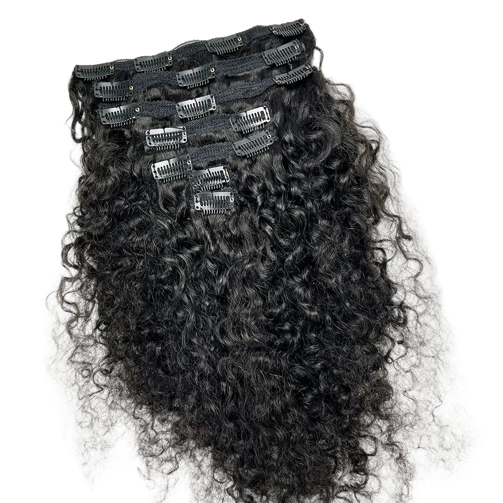 L’Indépendante – Clip In Deep Curly 18 pouces | Extensions naturelles premium - Thifany Hair Company