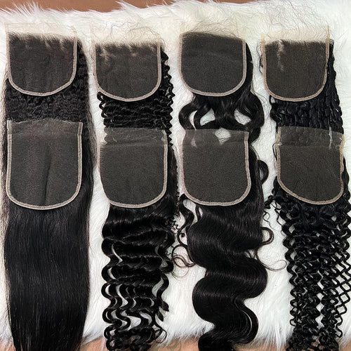 HD Lace Closure 5x5 – Cheveux humains naturels | 12 pouces & 16 pouces - Thifany Hair Company