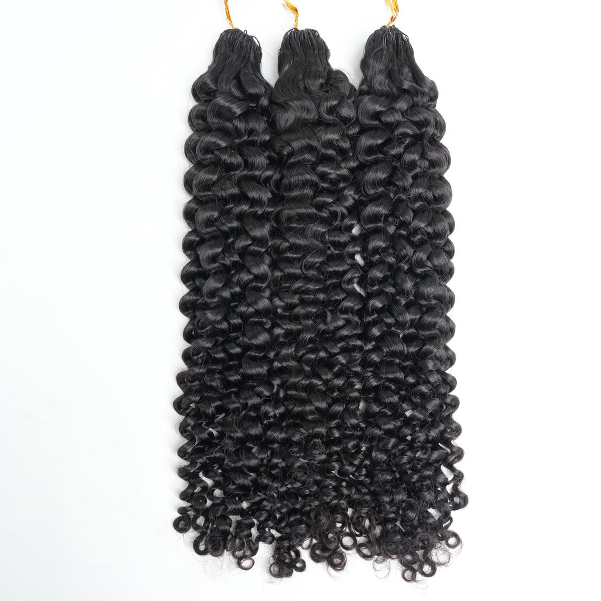 Lot de 3 Crochet Hair Cheveux vierges 10A – Deep curly - Thifany Hair Company