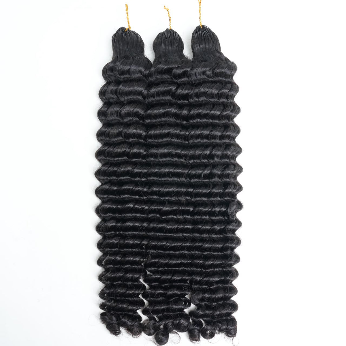 Lot de 3 Crochet Hair Cheveux vierges 10A – Deep wave - Thifany Hair Company