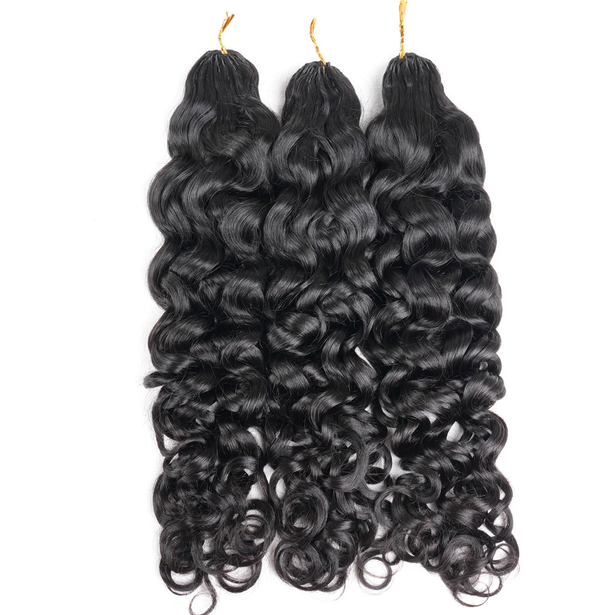 Lot de 3 Crochet Hair Cheveux vierges 10A – Water wave - Thifany Hair Company
